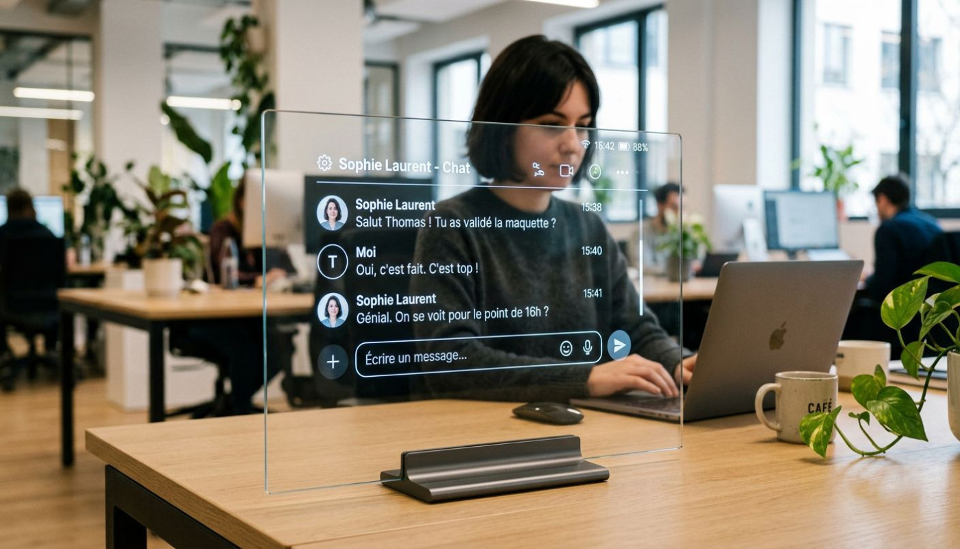 Comment une interface de chat en français facilite-t-elle l'accès à l'IA ?
